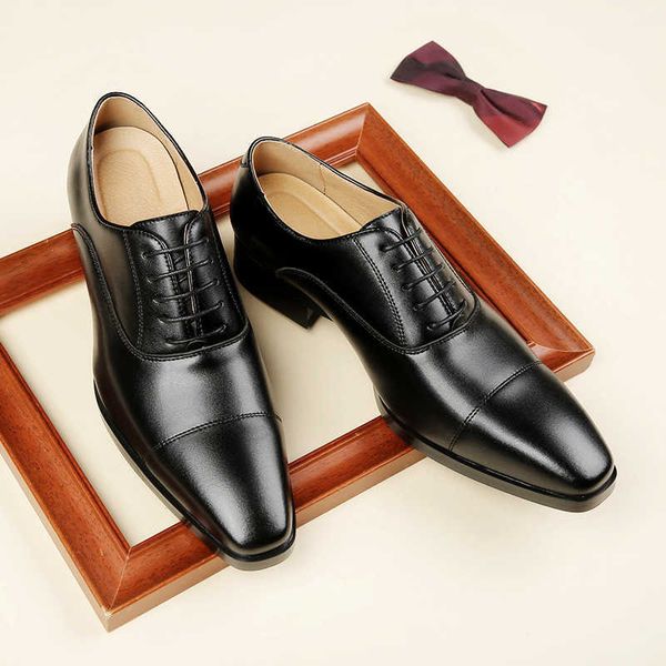 leather shoes men's leather four seasons three joint business ess lace up gentleman office work derby, Black
leather shoes men's leather four seasons three joint business ess lace up gentleman office work derby, Black