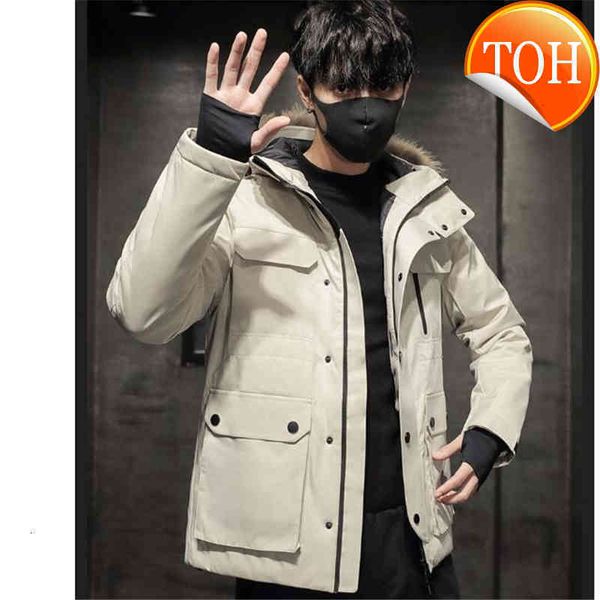 jacket new winter hooded down men's outdoor coats youth short style thickened warm coat raccoon hair with fur collar, Black
jacket new winter hooded down men's outdoor coats youth short style thickened warm coat raccoon hair with fur collar, Black