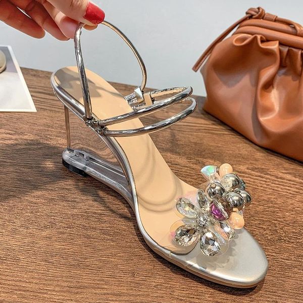 sandals women summer gladiator elegant open toe rhinestones crystal wedges high heel dress party wedding shoes woman size 34-40, Black
sandals women summer gladiator elegant open toe rhinestones crystal wedges high heel dress party wedding shoes woman size 34-40, Black