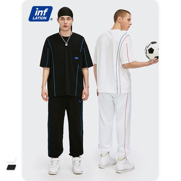 inf mens clothing 2021 spring and summer new european and american street simplicity line reflective t-shirt loose ins style trendy suit, Gray
inf mens clothing 2021 spring and summer new european and american street simplicity line reflective t-shirt loose ins style trendy suit, Gray