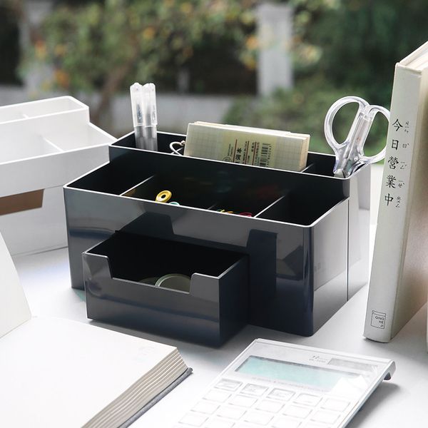 square deskplastic pen holder desk organizer cosmetic storage box multifunctional pencil stand with small load container
square deskplastic pen holder desk organizer cosmetic storage box multifunctional pencil stand with small load container