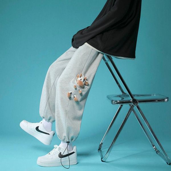 men's pants 2021 men's solid color cargo casual side belt bear decorate loose trousers streetwear fashion sweatpants plus size m-2x, Black
men's pants 2021 men's solid color cargo casual side belt bear decorate loose trousers streetwear fashion sweatpants plus size m-2x, Black