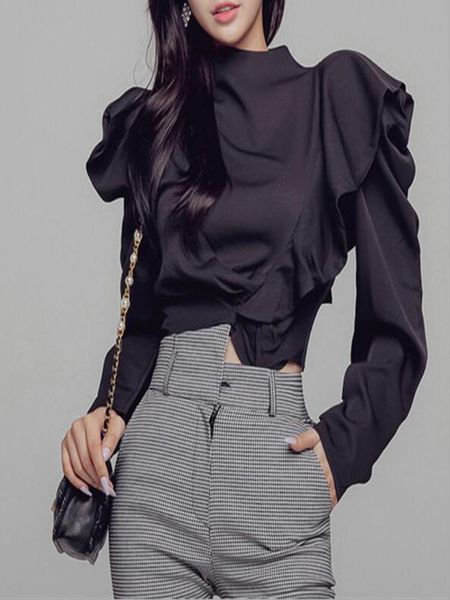 cultiseed women 2021 spring new elegant office work party ruffles shirts female solid color loose casual blouses clothes, White
cultiseed women 2021 spring new elegant office work party ruffles shirts female solid color loose casual blouses clothes, White