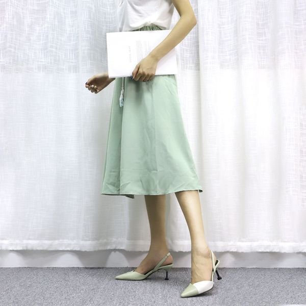 spring and summer avocado green high heel stiletto heel pointed korean style fashion back empty color matching fashion shoes women, Black
spring and summer avocado green high heel stiletto heel pointed korean style fashion back empty color matching fashion shoes women, Black