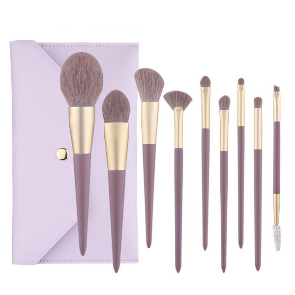 makeup brushes 9 pcs soft concealer eyeshadow foundation blush lip eyebrow set 
makeup brushes 9 pcs soft concealer eyeshadow foundation blush lip eyebrow set
