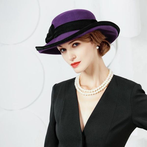stingy brim hats arrival women fedoras hat cappelli women's fashion dome cap small wool felt elegant ladies b-7460, Blue;gray
stingy brim hats arrival women fedoras hat cappelli women's fashion dome cap small wool felt elegant ladies b-7460, Blue;gray
