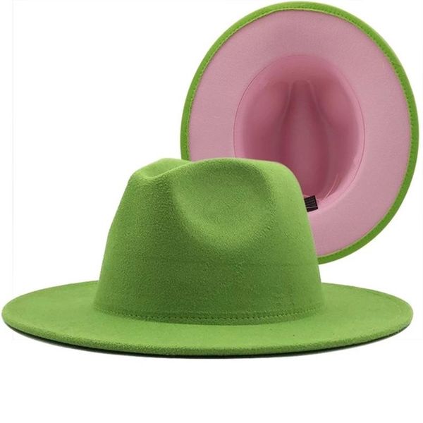 wide brim hats arrival outer green inner pink wool felt jazz fedora men women panama trilby cap wholesale, Blue;gray
wide brim hats arrival outer green inner pink wool felt jazz fedora men women panama trilby cap wholesale, Blue;gray