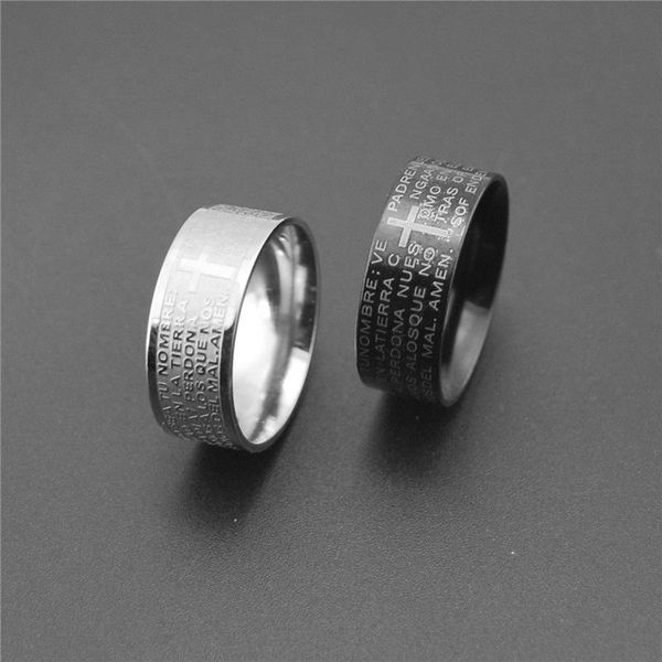 cluster rings religion style silver color cross finger for women men bijoux trendy 8mm stainless steel jewelry 2021 christmas gifts, Golden;silver
cluster rings religion style silver color cross finger for women men bijoux trendy 8mm stainless steel jewelry 2021 christmas gifts, Golden;silver