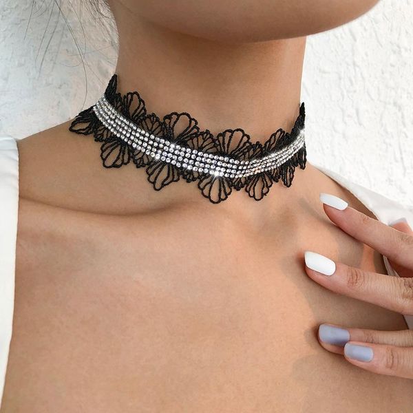 chains lalynnly punk sweet cute handmade crystal black color lace choker for women exquisite rhinestone necklace wholesale gift n9105, Silver
chains lalynnly punk sweet cute handmade crystal black color lace choker for women exquisite rhinestone necklace wholesale gift n9105, Silver