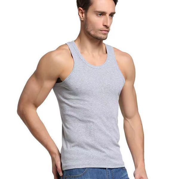 men' tank factory outlet vest cotton summer youth slim sports fitness breathable sleeveless, White;black
men' tank factory outlet vest cotton summer youth slim sports fitness breathable sleeveless, White;black