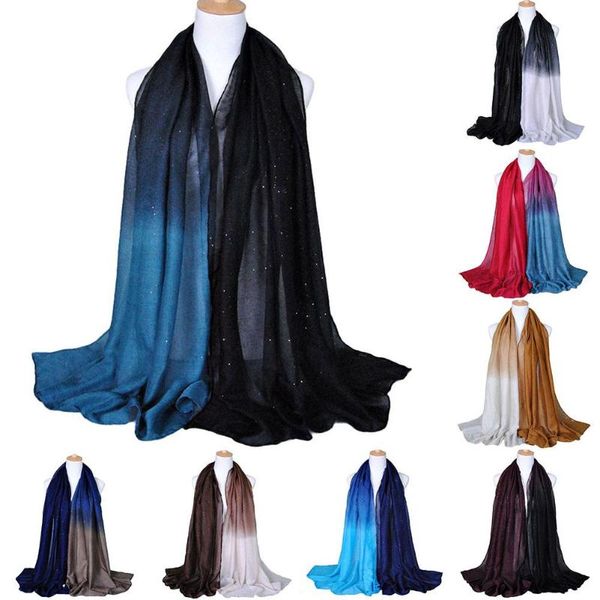 scarves women fashion gradient color voile scarf lightweight soft long neck wrap shawl warm and light, Blue;gray
scarves women fashion gradient color voile scarf lightweight soft long neck wrap shawl warm and light, Blue;gray