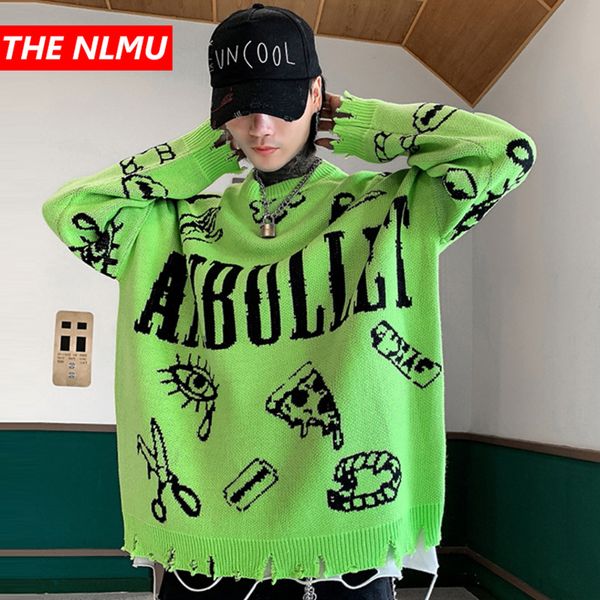 harajuku knitted sweater, loose hip-hop sweater printed with letters, men's street cloth, coat, wg597, winter of 19, White;black
harajuku knitted sweater, loose hip-hop sweater printed with letters, men's street cloth, coat, wg597, winter of 19, White;black