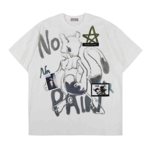 men's t-shirts summer fashion brand cartoon graffiti printing men's loose short sleeve cotton t-shirt nh22, White;black
men's t-shirts summer fashion brand cartoon graffiti printing men's loose short sleeve cotton t-shirt nh22, White;black
