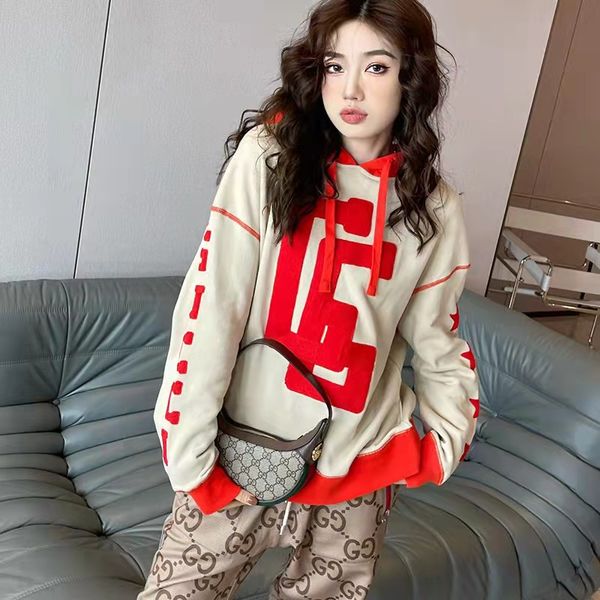 2022 women sweatshirt long sleevey with women's fashion long sleeved hooded red sweater, Black
2022 women sweatshirt long sleevey with women's fashion long sleeved hooded red sweater, Black