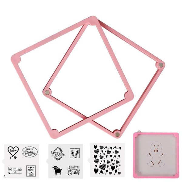baking moulds magnetic stencil holder for cookie decorating fixing frame custom stamp and tool
baking moulds magnetic stencil holder for cookie decorating fixing frame custom stamp and tool