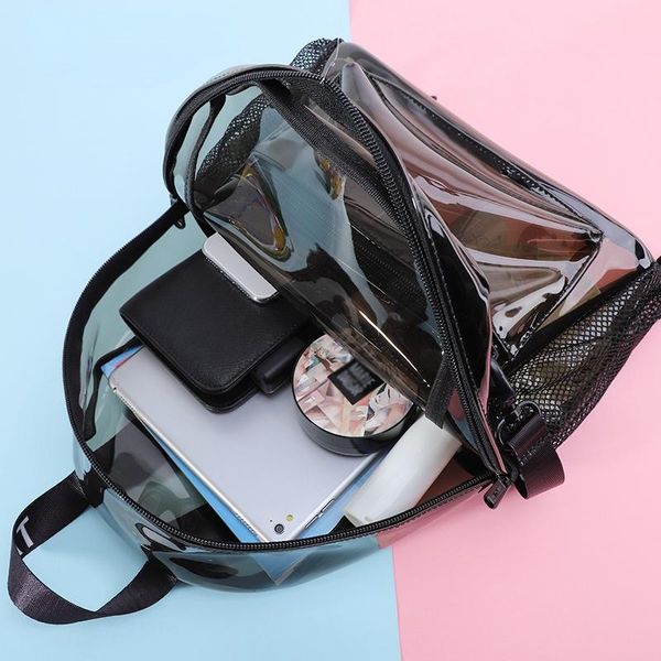 car organizer fashion clear pvc women backpack trend transparent solid travel school bag for girls child
car organizer fashion clear pvc women backpack trend transparent solid travel school bag for girls child