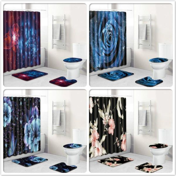 4pcs/set flower rose shower curtain romantic floral waterproof showering curtains anti-slip bathroom covers
4pcs/set flower rose shower curtain romantic floral waterproof showering curtains anti-slip bathroom covers