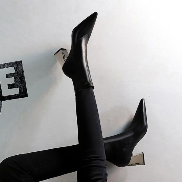 boots bigtree ankle for women pointed toe fashion shoes plush warm winter short square heels comfortable lady, Black
boots bigtree ankle for women pointed toe fashion shoes plush warm winter short square heels comfortable lady, Black