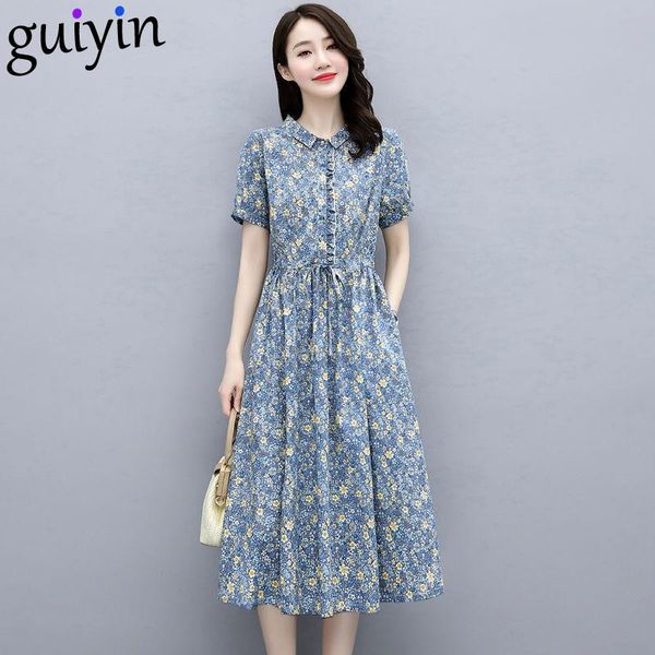 casual dresses spring summer small fresh floral for women vintage button lapels beach fashion short sleeve plus size clothing, Black;gray
casual dresses spring summer small fresh floral for women vintage button lapels beach fashion short sleeve plus size clothing, Black;gray