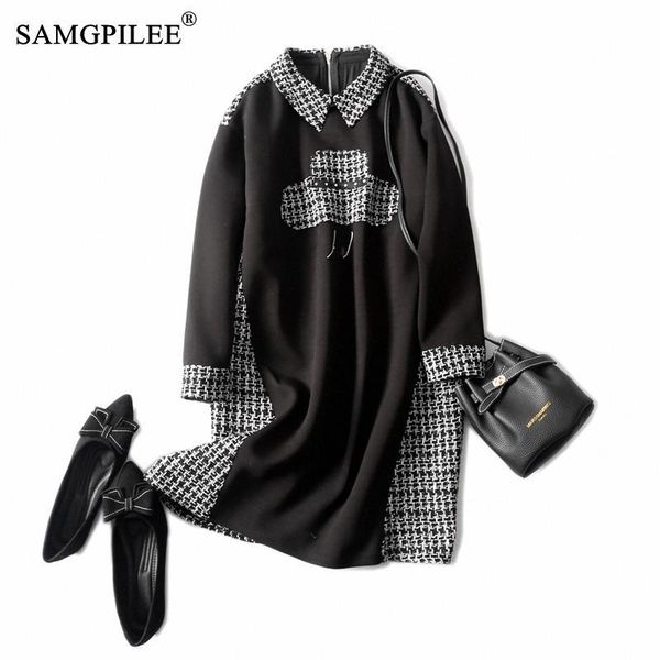 casual dresses winter elegant for women 2021 office lady a-line plaid full sleeve plus size empire turn-down collar dress woman 4xl, Black;gray
casual dresses winter elegant for women 2021 office lady a-line plaid full sleeve plus size empire turn-down collar dress woman 4xl, Black;gray