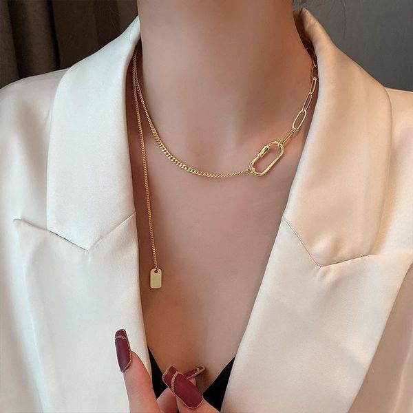 pendant necklaces vintage buckle thick chain necklace gold color metal clasp collar choker fashion for women girl party jewelry, Silver
pendant necklaces vintage buckle thick chain necklace gold color metal clasp collar choker fashion for women girl party jewelry, Silver