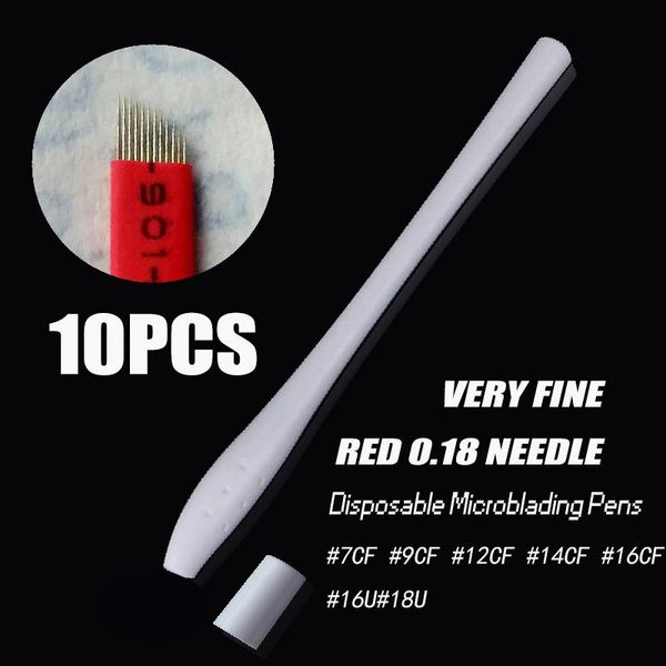 tattoo guns kits sterilized 10pcs eyebrow microblading disposable pen with fine red 0.18 12f needle blade manual microblade tool
tattoo guns kits sterilized 10pcs eyebrow microblading disposable pen with fine red 0.18 12f needle blade manual microblade tool