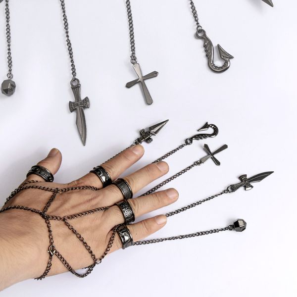 time hunter's bracelet small oula pickup five finger chain ring animation week 3 colors, Silver
time hunter's bracelet small oula pickup five finger chain ring animation week 3 colors, Silver