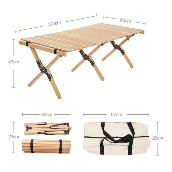 camp furniture folding egg roll camping-table portable wooden beech table cake style natural color picnic backyard parties
camp furniture folding egg roll camping-table portable wooden beech table cake style natural color picnic backyard parties