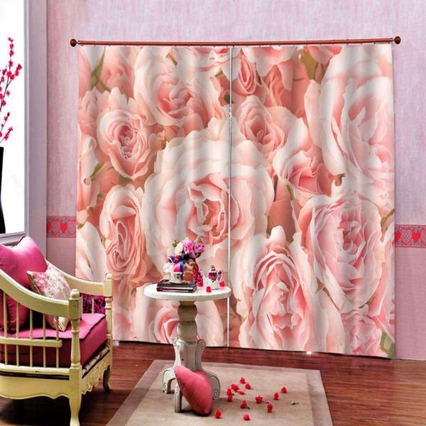 curtain & drapes modern pastoral pink rose wedding decor large window polyester fabric for living room bedroom blackout sets
curtain & drapes modern pastoral pink rose wedding decor large window polyester fabric for living room bedroom blackout sets