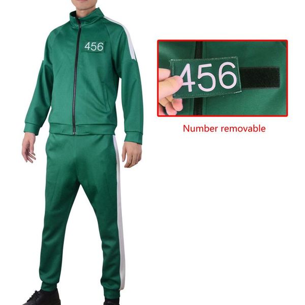 gym clothing men\u2021s casual two piece pants set fashion number card long sleeve coat and stripe trousers, White;black
gym clothing men\u2021s casual two piece pants set fashion number card long sleeve coat and stripe trousers, White;black