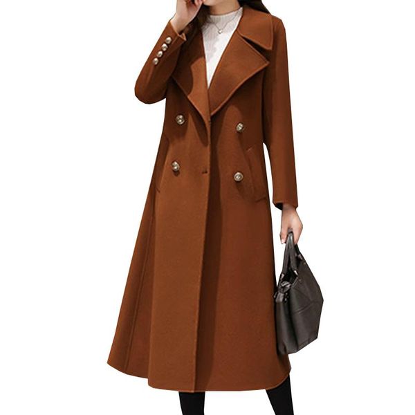 women's wool & blends cashmere woolan coat outerwear woman autumn winter korean loose windbreaker medium long plus size woolen jacket w, Black
women's wool & blends cashmere woolan coat outerwear woman autumn winter korean loose windbreaker medium long plus size woolen jacket w, Black