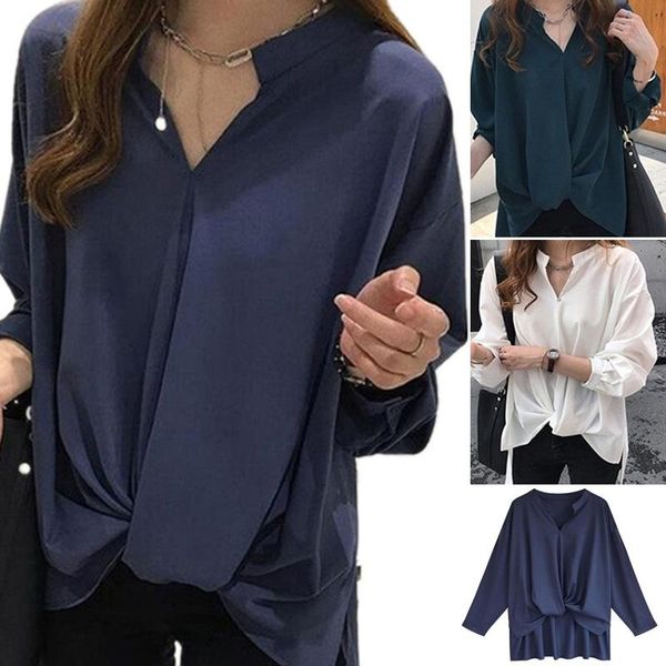 women chiffon blouse long sleeve women shirts fashion v neck shirt womens and blouses 2021 plus size irregular, White
women chiffon blouse long sleeve women shirts fashion v neck shirt womens and blouses 2021 plus size irregular, White