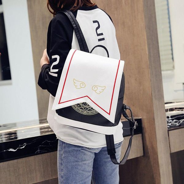 backpack college style cute embroidery wings pu cartoon all-match color matching student school bag
backpack college style cute embroidery wings pu cartoon all-match color matching student school bag