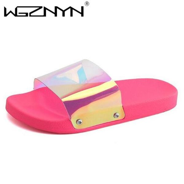 slippers summer woman flat candy color jelly shoe transparent slides female open toe flip flops women's beach shoes, Black
slippers summer woman flat candy color jelly shoe transparent slides female open toe flip flops women's beach shoes, Black