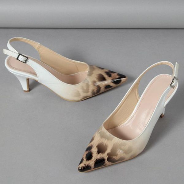sandals style single shoes women's personality leopard print gradient color pointed toe mid-heel european and american, Black
sandals style single shoes women's personality leopard print gradient color pointed toe mid-heel european and american, Black