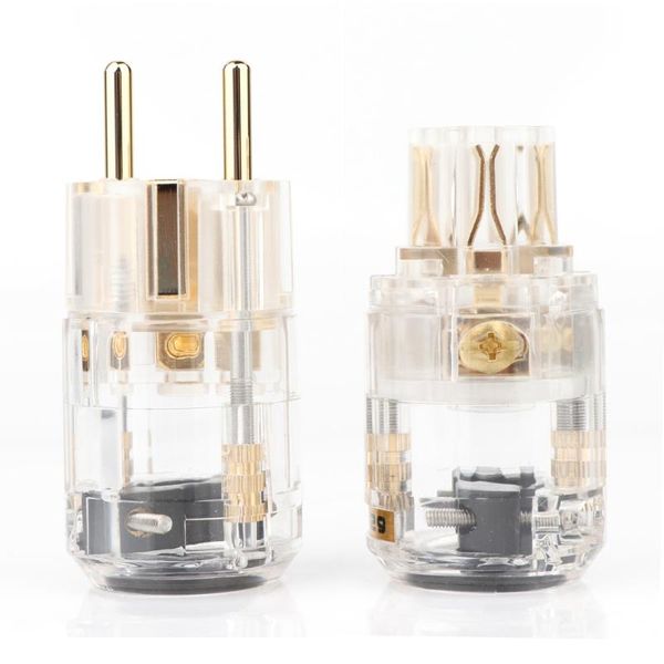 smart power plugs hifi transparent gold plated eur schuko cable extension plug iec female connector male
smart power plugs hifi transparent gold plated eur schuko cable extension plug iec female connector male