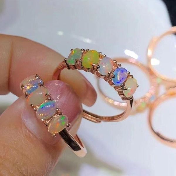 cluster rings elegant 925 sterling silver oval 4x3mm opal ring, Golden;silver
cluster rings elegant 925 sterling silver oval 4x3mm opal ring, Golden;silver