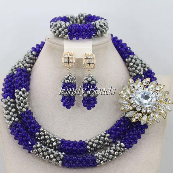earrings & necklace latest royal women stylish bead nigerian wedding african beads jewelry set dubai bridal sets aij007, Silver
earrings & necklace latest royal women stylish bead nigerian wedding african beads jewelry set dubai bridal sets aij007, Silver