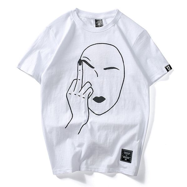 2021 men summer short sleeved o neck middle finger t shirts tees male casual fashion loose style hip pop t shirts men, White;black
2021 men summer short sleeved o neck middle finger t shirts tees male casual fashion loose style hip pop t shirts men, White;black