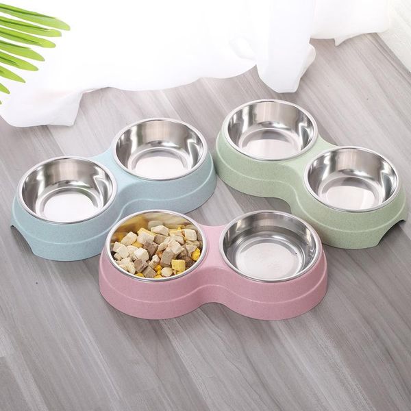 dog bowls & feeders double-layer pet bowl feeder stainless steel waterer cat puppies feeding daily necessities supplies
dog bowls & feeders double-layer pet bowl feeder stainless steel waterer cat puppies feeding daily necessities supplies