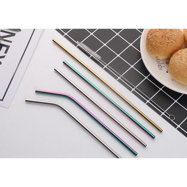 6*215mm 304 stainless steel straw bent and straight reusable colorful straw drinking straws metal straw cleaner brush jlldrc ladyshome
6*215mm 304 stainless steel straw bent and straight reusable colorful straw drinking straws metal straw cleaner brush jlldrc ladyshome