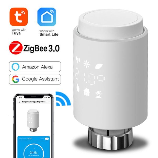 smart home control tuya zigbee thermostat radiator actuator valve programmable trv temperature controller works with alexa google
smart home control tuya zigbee thermostat radiator actuator valve programmable trv temperature controller works with alexa google
