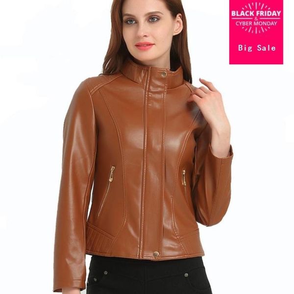 6xl plus size 2021 winter women's pu leather jacket coat female fashion slim thicker warm leather pu motorcycle outwear l1069, Black
6xl plus size 2021 winter women's pu leather jacket coat female fashion slim thicker warm leather pu motorcycle outwear l1069, Black