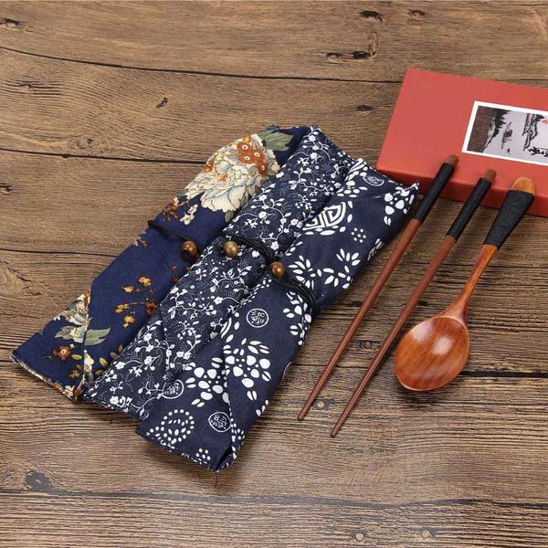 portable wooden chopsticks spoon tableware set vintage + blue bag portable tableware kitchen accessories 1202
portable wooden chopsticks spoon tableware set vintage + blue bag portable tableware kitchen accessories 1202