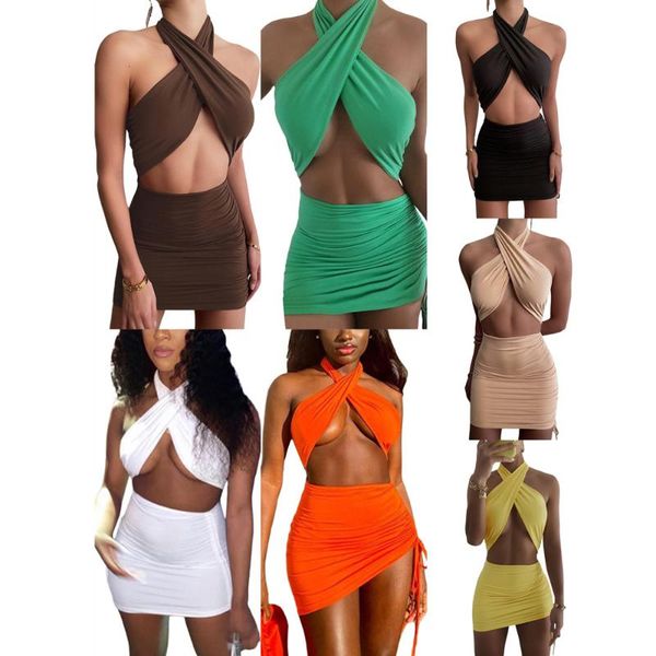 casual dresses women halter hollow out backless short dress lady summer bodycon stretchy mini woman solid sundress clubwear, Black;gray
casual dresses women halter hollow out backless short dress lady summer bodycon stretchy mini woman solid sundress clubwear, Black;gray