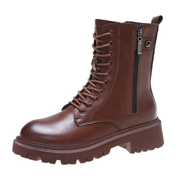 boots thick-soled female british style autumn two-layer leather women's spring retro wild single, Black
boots thick-soled female british style autumn two-layer leather women's spring retro wild single, Black