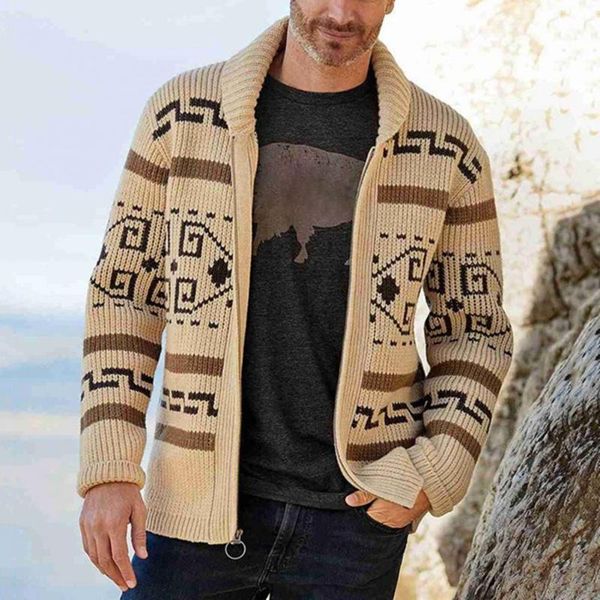 men's sweaters 2021 vintage turn-down collar men knitted sweater cardigan print spring jacket long sleeve coats, White;black
men's sweaters 2021 vintage turn-down collar men knitted sweater cardigan print spring jacket long sleeve coats, White;black