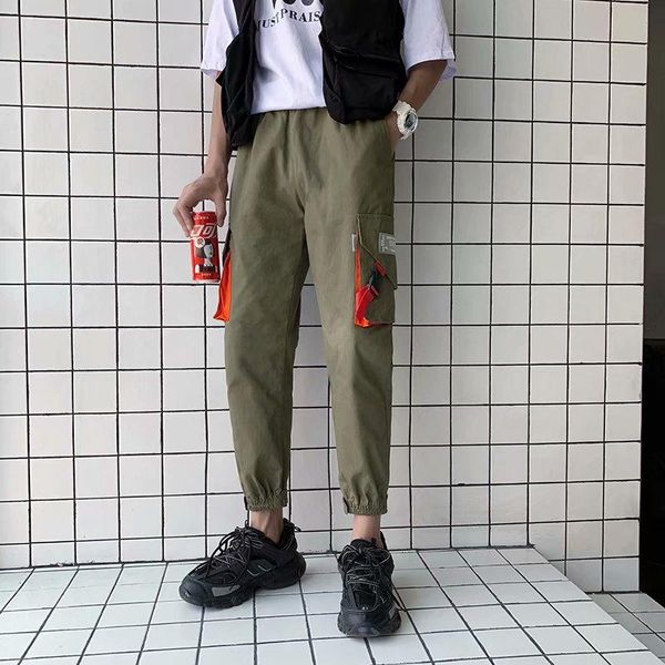 men's pants men vintage cargo solid mens hiphop joggers male fashion sweatpants overalls, Black
men's pants men vintage cargo solid mens hiphop joggers male fashion sweatpants overalls, Black