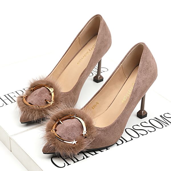 2021 spring korean fashion all-match high heels stiletto suede pointed toe low-cut shoes womens kitten heel, Black
2021 spring korean fashion all-match high heels stiletto suede pointed toe low-cut shoes womens kitten heel, Black