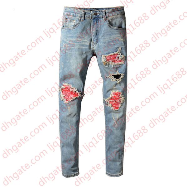 new mens jeans fashion mens ripped denim pants distressed zipper jeans fashion mens pants, Blue
new mens jeans fashion mens ripped denim pants distressed zipper jeans fashion mens pants, Blue